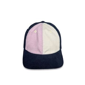 OBEY Sample Navy Lavender Corduroy Adjustable Baseball Cap